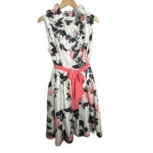 Jessica Howard Floral Ruffle Dress Size 16